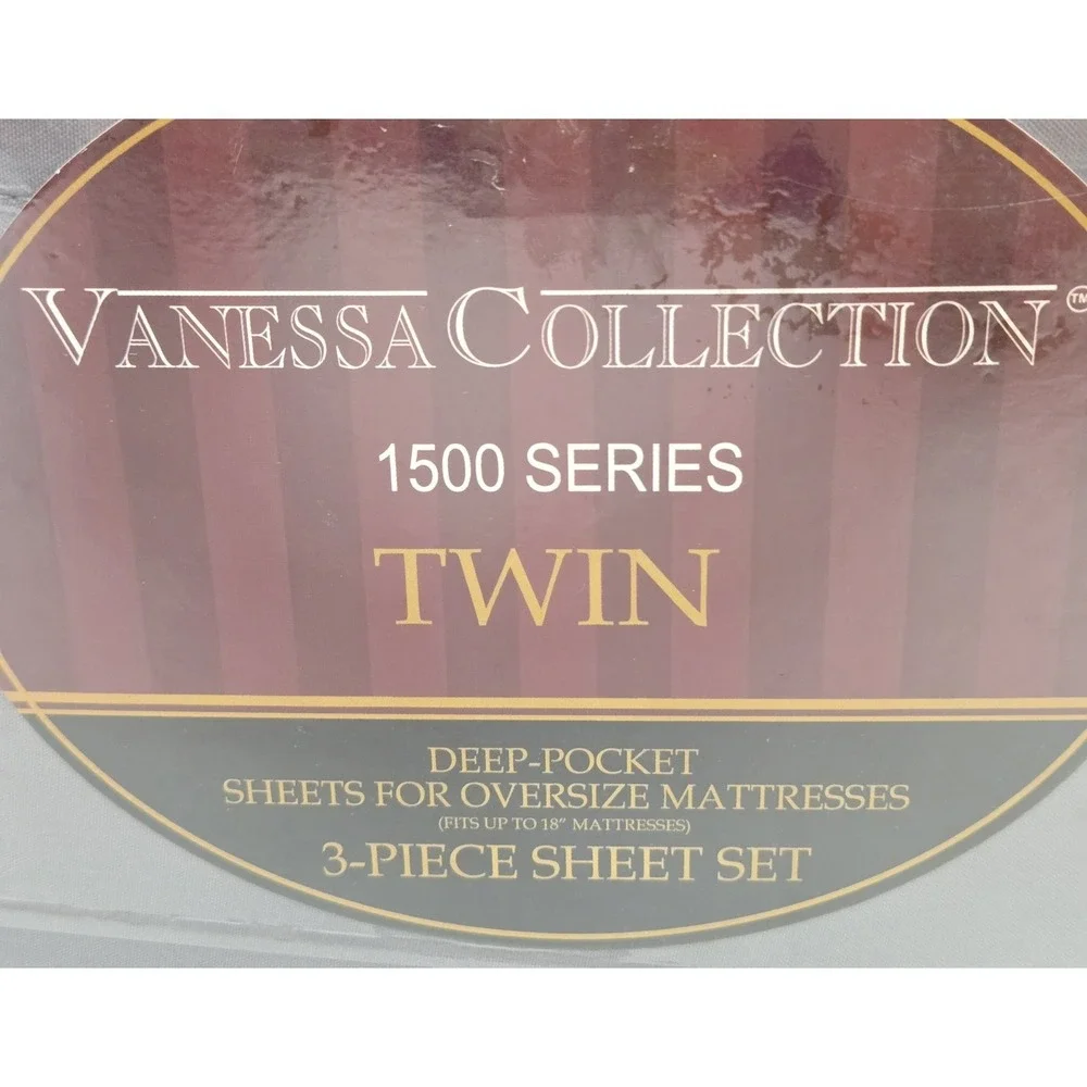 Vanessa Collection 1500 Supreme Microfiber Twin Sheet Set 18